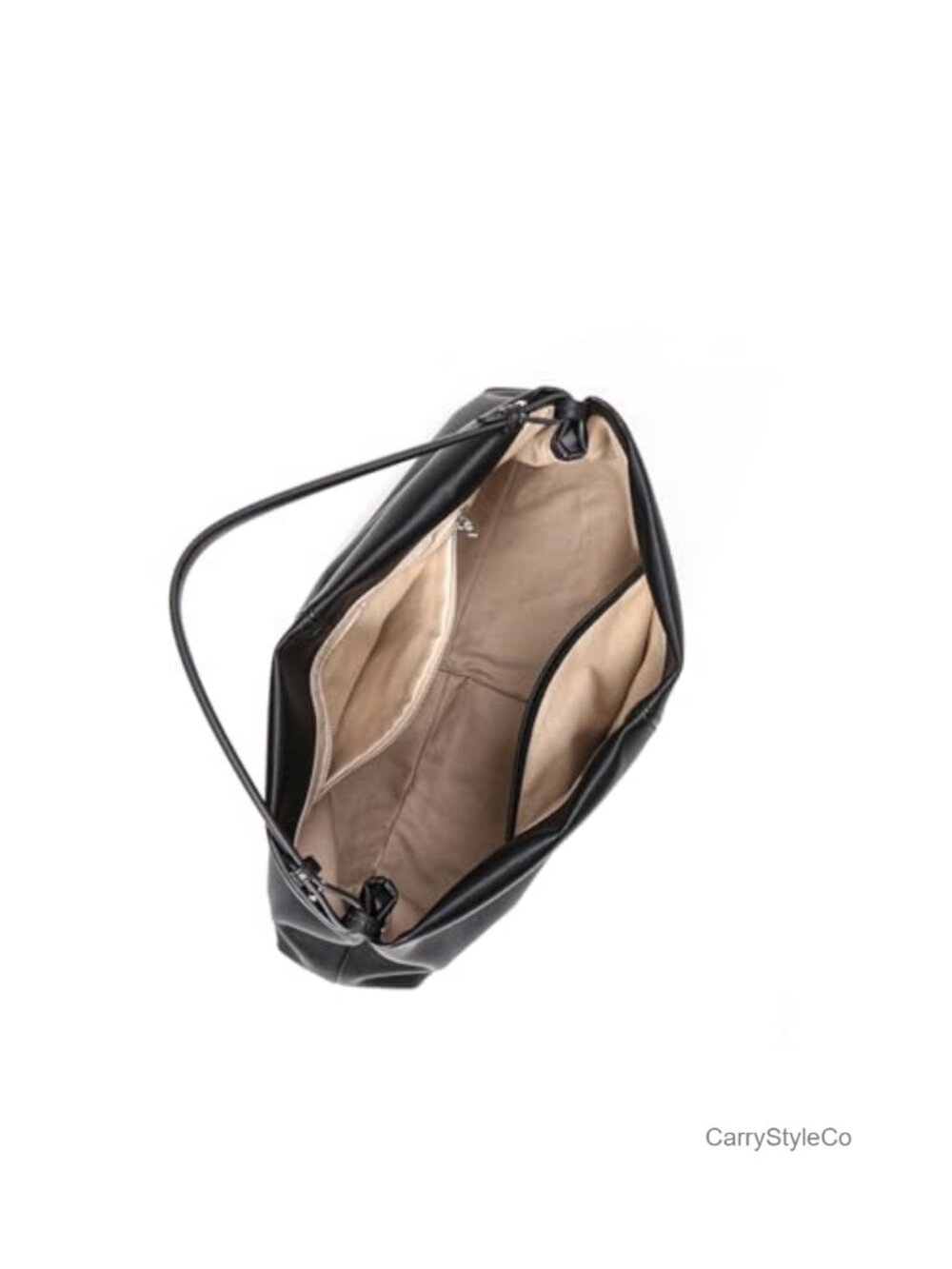 Soft Leather Hobo Tote Bag Adjustable Detachable Strap Everyday Work - Picture 3 of 6